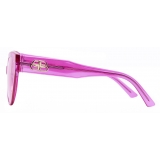 Balenciaga - Flat Butterfly Sunglasses - Pink - Sunglasses - Balenciaga Eyewear