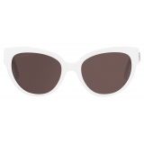 Balenciaga - Flat Butterfly Sunglasses - White - Sunglasses - Balenciaga Eyewear