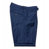 Cruna - Raval Trousers in Fresh Wool - 562 - Navy - Handmade in Italy - Luxury High Quality Pants