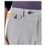 Cruna - Raval Trousers in Fresh Wool - 562 - Medium Grey - Handmade in Italy - Luxury High Quality Pants