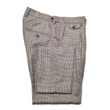 Cruna - Pantalone Raval in Lana e Lino - 557 - Moro - Handmade in Italy - Pantaloni di Alta Qualità Luxury