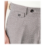 Cruna - Raval Trousers in Wool and Linen - 557 - Moro - Handmade in Italy - Luxury High Quality Pants