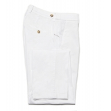 Cruna - Raval Trousers in Cotton - 520 - Off White - Handmade in Italy - Luxury High Quality Pants