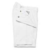 Cruna - Raval Trousers in Cotton - 520 - Off White - Handmade in Italy - Luxury High Quality Pants