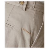 Cruna - Raval Trousers in Cotton - 520 - Beige - Handmade in Italy - Luxury High Quality Pants