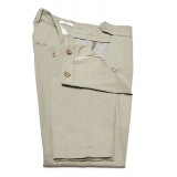 Cruna - Raval Trousers in Cotton - 520 - Beige - Handmade in Italy - Luxury High Quality Pants