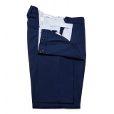 Cruna - Raval Trousers in Fresh Wool - 560 - Navy - Handmade in Italy - Luxury High Quality Pants