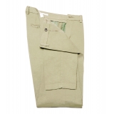 Cruna - New Town Trousers in Cotton - 520 - Salvia - Handmade in Italy - Luxury High Quality Pants