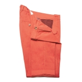 Cruna - Pantalone New Town in Cotone - 520 - Rosso - Handmade in Italy - Pantaloni di Alta Qualità Luxury