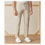 Cruna - Pantalone Marais in Cotone - 510 - ECRU - Handmade in Italy - Pantaloni di Alta Qualità Luxury
