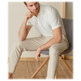 Cruna - Marais Trousers in Cotton - 510 - ECRU - Handmade in Italy - Luxury High Quality Pants