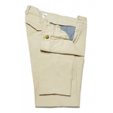 Cruna - Pantalone Marais in Cotone - 510 - ECRU - Handmade in Italy - Pantaloni di Alta Qualità Luxury