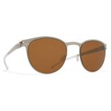 Mykita - Weston - NO1 - Argento Ambra Marrone - Metal Collection - Occhiali da Sole - Mykita Eyewear