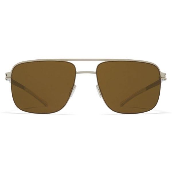 Mykita - Wilder - NO1 - Argento Opaco Marrone - Metal Collection - Occhiali da Sole - Mykita Eyewear