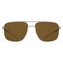 Mykita - Wilder - NO1 - Argento Opaco Marrone - Metal Collection - Occhiali da Sole - Mykita Eyewear