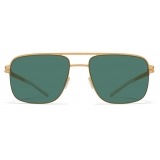 Mykita - Wilder - NO1 - Oro Satinato Verde - Metal Collection - Occhiali da Sole - Mykita Eyewear