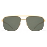Mykita - Wilder - NO1 - Oro Satinato Verde - Metal Collection - Occhiali da Sole - Mykita Eyewear