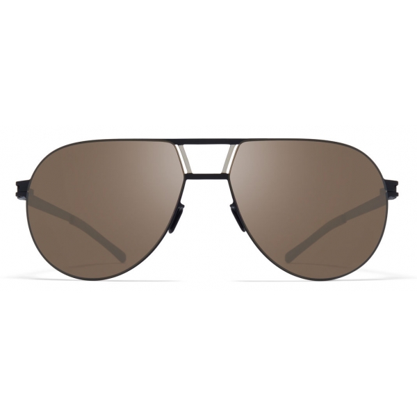Mykita - Zane - NO1 - Black Silver Brown - Metal Collection - Sunglasses - Mykita Eyewear