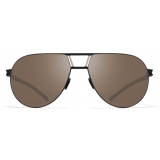 Mykita - Zane - NO1 - Black Silver Brown - Metal Collection - Sunglasses - Mykita Eyewear