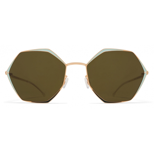 Mykita - Alessia - Decades - Champagne Gold Green - Metal Collection - Sunglasses - Mykita Eyewear