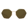 Mykita - Alessia - Decades - Champagne Gold Green - Metal Collection - Sunglasses - Mykita Eyewear