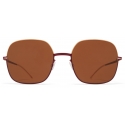 Mykita - Magda - Decades - Champagne Gold Cranberry - Metal Collection - Sunglasses - Mykita Eyewear