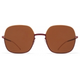 Mykita - Magda - Decades - Champagne Gold Cranberry - Metal Collection - Sunglasses - Mykita Eyewear