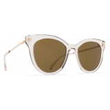 Mykita - Anik - Lite - Champagne Gold Brown - Acetate Collection - Sunglasses - Mykita Eyewear