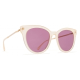 Mykita - Anik - Lite - Champagne Gold Plum - Acetate Collection - Sunglasses - Mykita Eyewear