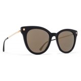 Mykita - Anik - Lite - Black Gold Grey - Acetate Collection - Sunglasses - Mykita Eyewear