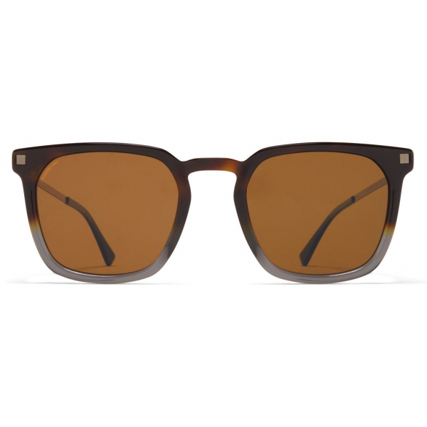 Mykita - Borga - Lite - Shiny Graphite Amber Brown - Acetate Collection - Sunglasses - Mykita Eyewear