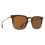 Mykita - Borga - Lite - Shiny Graphite Amber Brown - Acetate Collection - Sunglasses - Mykita Eyewear