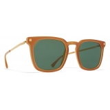 Mykita - Borga - Lite - Dark Brown Gold Green - Acetate Collection - Sunglasses - Mykita Eyewear