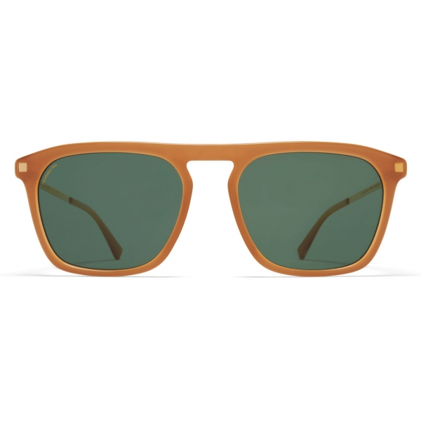 Mykita - Kallio - Lite - Dark Brown Gold Green - Acetate Collection - Sunglasses - Mykita Eyewear