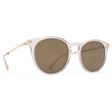 Mykita - Keelut - Lite - Champagne Gold Brown - Acetate Collection - Sunglasses - Mykita Eyewear