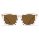 Mykita - Kiska - Lite - Champagne Gold Brown - Acetate Collection - Sunglasses - Mykita Eyewear