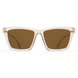 Mykita - Kiska - Lite - Champagne Gold Brown - Acetate Collection - Sunglasses - Mykita Eyewear