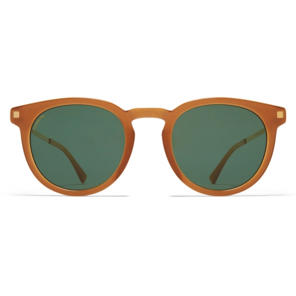 Mykita - Lahti - Lite - Dark Brown Gold Green - Acetate Collection - Sunglasses - Mykita Eyewear