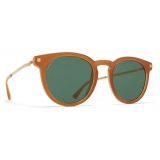 Mykita - Lahti - Lite - Dark Brown Gold Green - Acetate Collection - Sunglasses - Mykita Eyewear