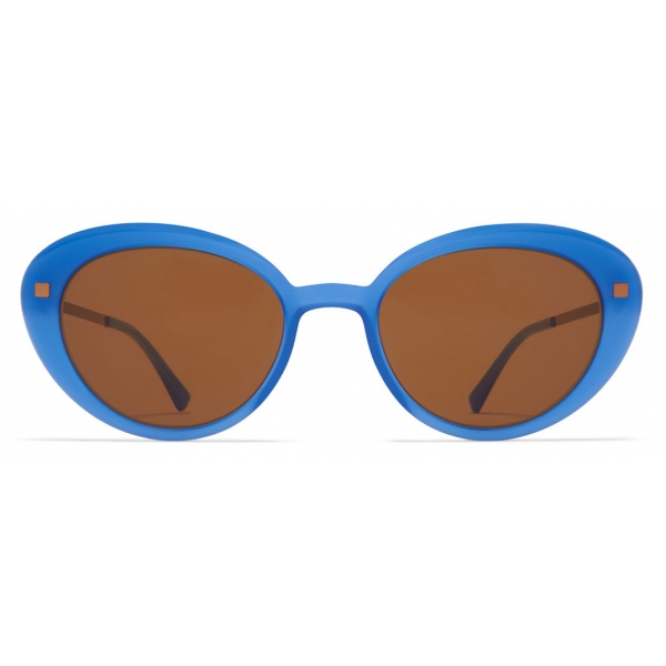 Mykita - Luava - Lite - Blu Rame Marrone - Acetate Collection - Occhiali da Sole - Mykita Eyewear