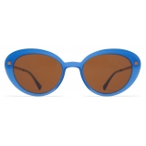 Mykita - Luava - Lite - Blu Rame Marrone - Acetate Collection - Occhiali da Sole - Mykita Eyewear