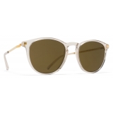 Mykita - Nukka - Lite - Champagne Gold Brown - Acetate Collection - Sunglasses - Mykita Eyewear