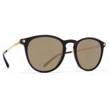 Mykita - Nukka - Lite - Black Gold Grey - Acetate Collection - Sunglasses - Mykita Eyewear