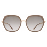 Mykita - Valda - Lite - Oro Champagne Marrone Grigio - Metal Collection - Occhiali da Sole - Mykita Eyewear