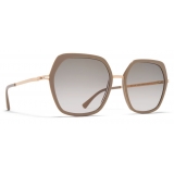 Mykita - Valda - Lite - Oro Champagne Marrone Grigio - Metal Collection - Occhiali da Sole - Mykita Eyewear