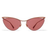 Mykita - Mizuho - Lessrim - Shiny Copper Purple - Metal Collection - Sunglasses - Mykita Eyewear