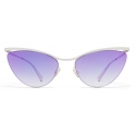 Mykita - Mizuho - Lessrim - Argento Lucido Rosa Sfumato - Metal Collection - Occhiali da Sole - Mykita Eyewear