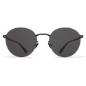 Mykita - Tomomi - Lessrim - Black White Dark Grey - Metal Collection - Sunglasses - Mykita Eyewear