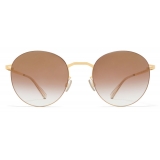 Mykita - Tomomi - Lessrim - Gold Brown - Metal Collection - Sunglasses - Mykita Eyewear