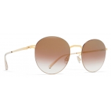 Mykita - Tomomi - Lessrim - Gold Brown - Metal Collection - Sunglasses - Mykita Eyewear